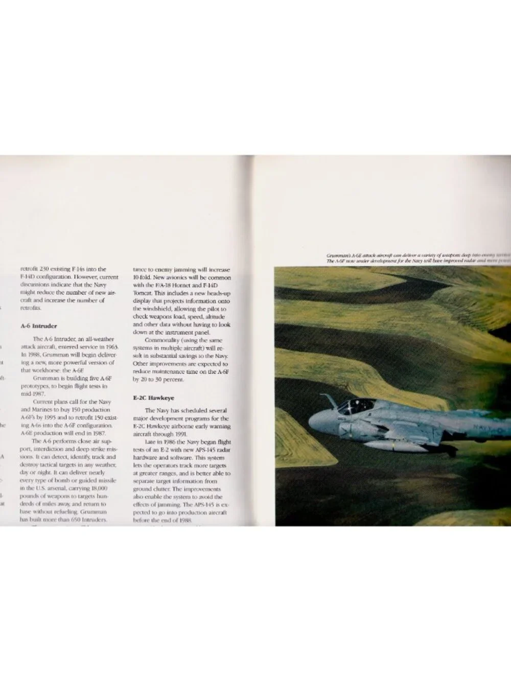 1986 Grumman Annual Report A-6 Intruder E-2 Hawkeye Aerospace Aviation